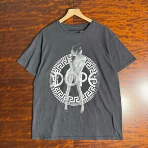 Y2K Mens Dope Fire Graphic Archive Tee L